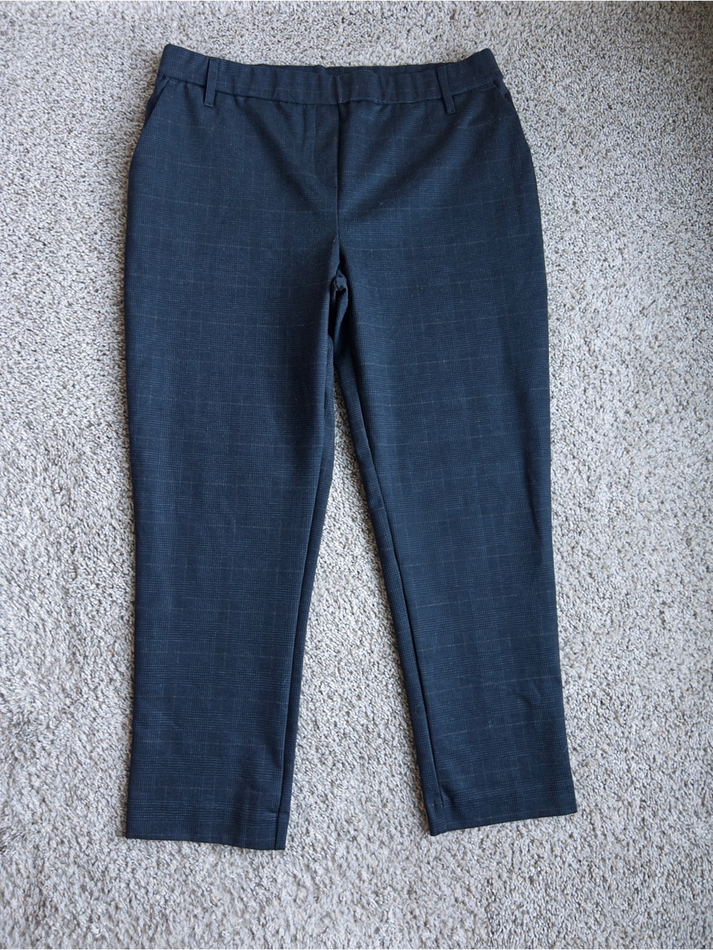 Jules & Leopold Dark Gray Windowpane Dress Pants